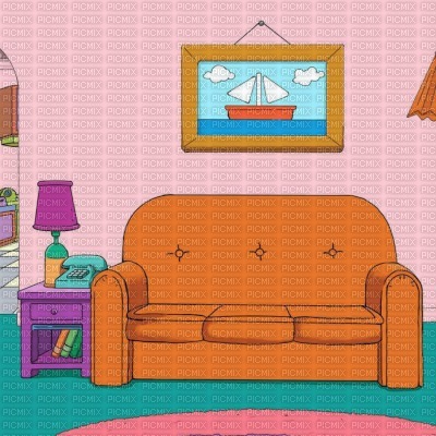 The Simpsons - Living Room - ilmainen png