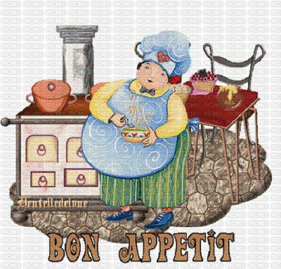 bon appétit - Бесплатный анимированный гифка
