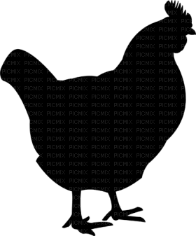 Kaz_Creations Chicken Silhouettes Silhouette - PNG gratuit