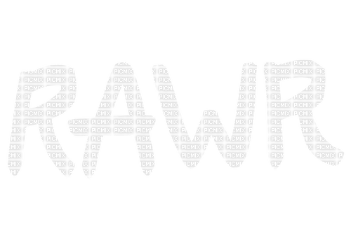 Text | RAWR - PNG gratuit