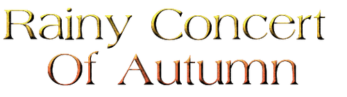 Rainy Concert Of Autumn Text - Bogusia - ücretsiz png