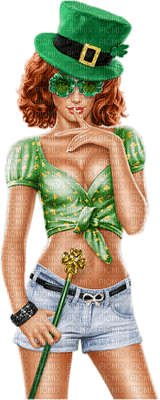 Kaz_Creations St.Patricks Day Colour Girls - darmowe png