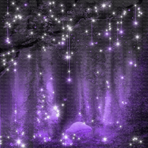 Y.A.M._Fantasy Landscape background purple - GIF animé gratuit