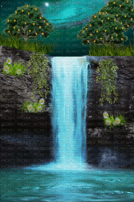 ani--waterfall--vattenfall - Ücretsiz animasyonlu GIF