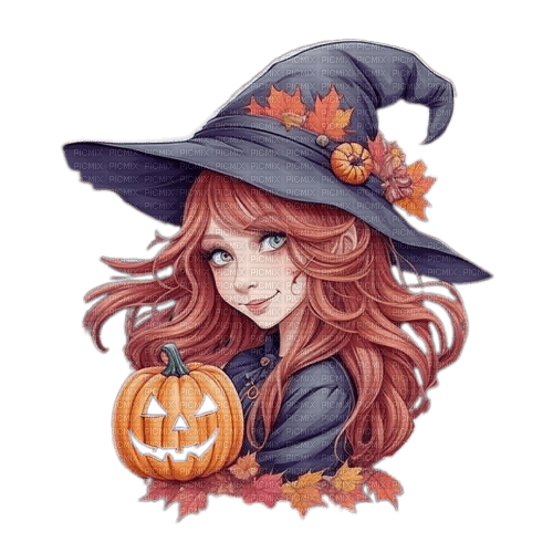 halloween, witch, herbst, autumn, automne - kostenlos png