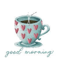 Coffee Cup Good Morning - GIF animé gratuit