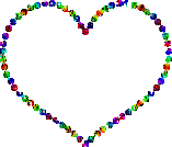 rainbow heart - Nemokamas animacinis gif