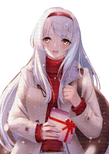 kikkapink anime girl manga winter - png gratuito