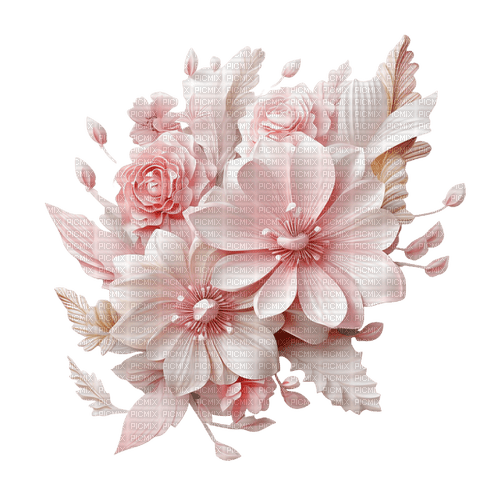 Pink flower rox - 免费PNG