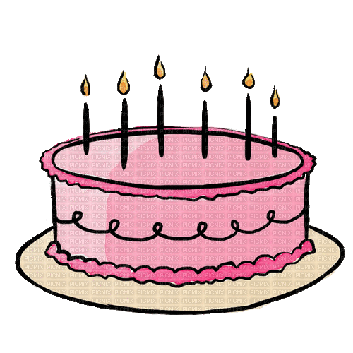 Birthday Cake, birthday , cake , kuchen , geburtstag , pink , animated ,  moonflower26 - Free animated GIF - PicMix