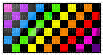 rainbow checkers stamp - Бесплатни анимирани ГИФ
