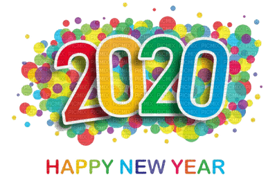 new year 2020 silvester number  text la veille du nouvel an Noche Vieja канун Нового года tube - Free PNG