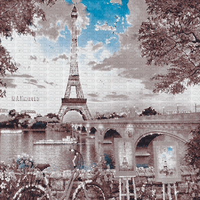 Y.A.M._Landscape Paris city - GIF animado grátis