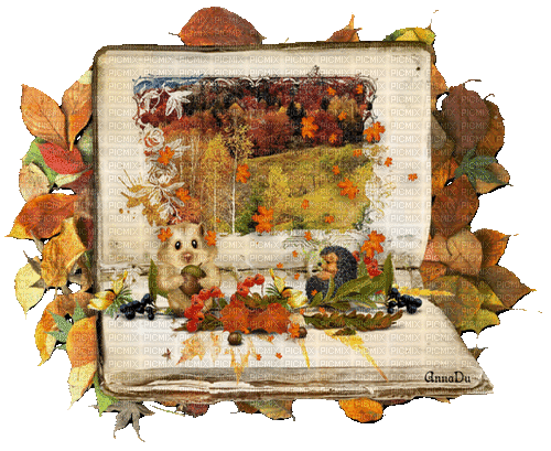 Autumn Book - Free animated GIF