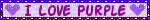 i love purple - Gratis animeret GIF