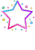 rainbow star - Darmowy animowany GIF