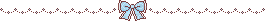 blue bow header divider cute - Darmowy animowany GIF