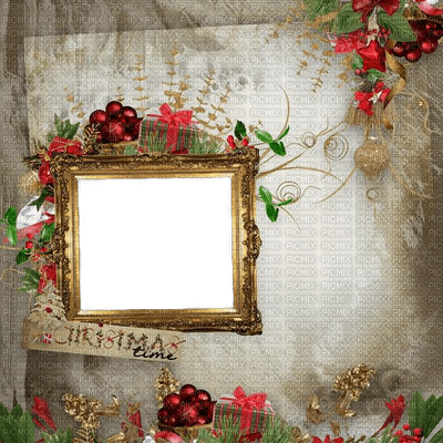 Noël.Christmas frame.Cadre.Navidad.Victoriabea - png ฟรี