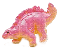 silly pink and yellow polyped - Free PNG