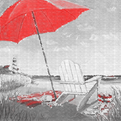 soave background animated summer umbrella beach - GIF animado gratis