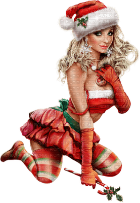 woman noel christmas laurachan - png gratis