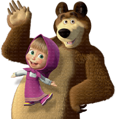 Masha e o urso - δωρεάν png