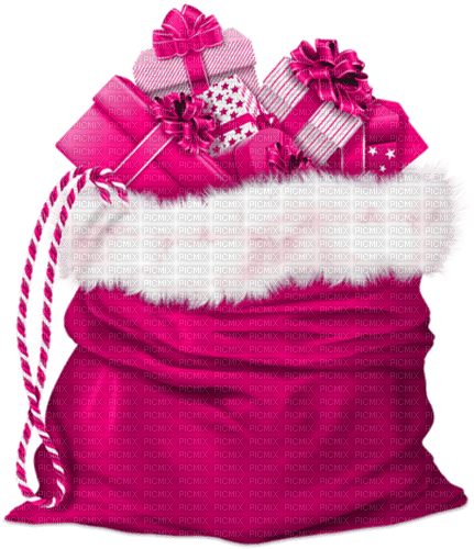 Bag.Presents.Gifts.White.Pink - nemokama png