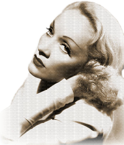 soave woman vintage Marlene Dietrich sepia - gratis png