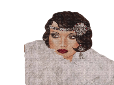 Art Deco woman bp - 免费PNG