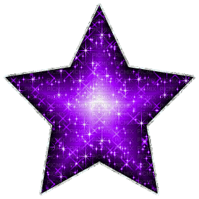 Purple Glitter Star - GIF animado grátis