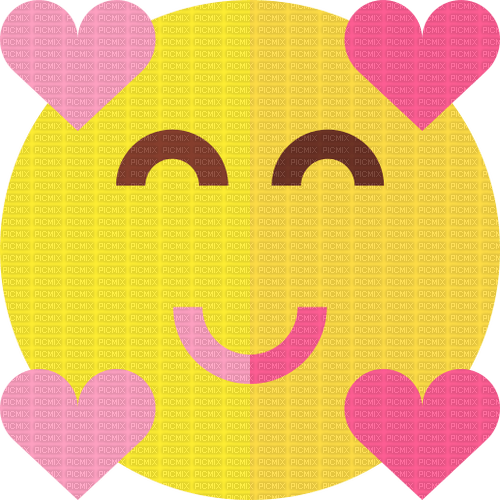 happy face hearts - ücretsiz png