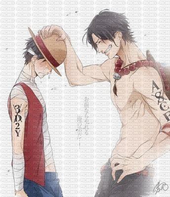 Luffy et Ace - 免费PNG