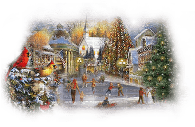 Christmas landscape bp - бесплатно png