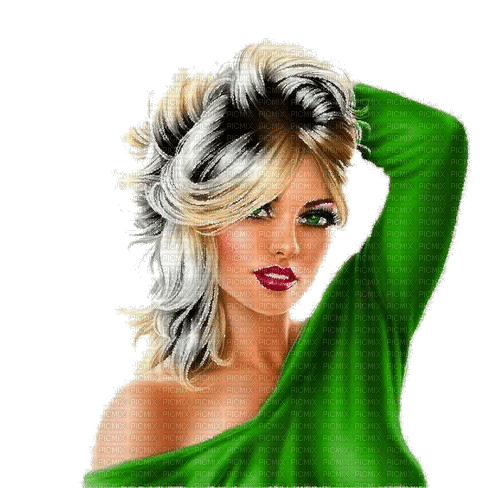 Femme  Vert:) - Ingyenes animált GIF