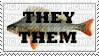 they them fish stamp - PNG gratuit
