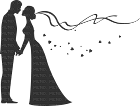 Kaz_Creations Wedding Couples Couple Silhouettes Silhouette - Free PNG