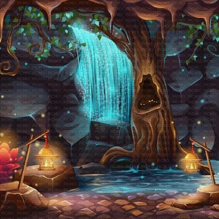 fantasy grotte fantaisie grotto - Free PNG