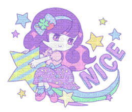 yume kawaii girl line sticker - nemokama png