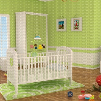 Green Nursery Background - безплатен png