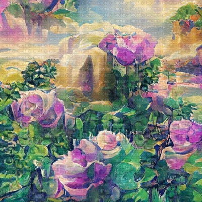Purple Rose Garden - bezmaksas png