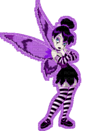 goth tinker bell - Free animated GIF