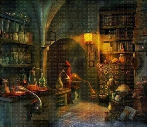 wizard fantasy room background - besplatni png