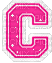 Kaz_Creations Animated Alphabet Pink C - Darmowy animowany GIF