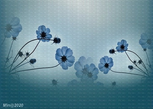 bg--background--blå--blue-flowers--blommor - Free PNG