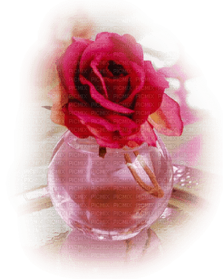 cecily-vase et rose - ücretsiz png