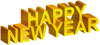 Kaz_Creations Logo-Text-Happy-New-Year - ingyenes png