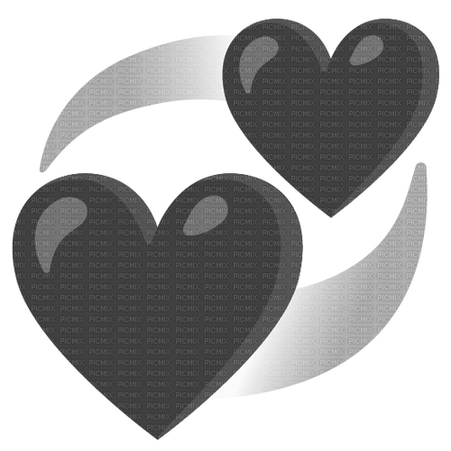 Black hearts emoji - PNG gratuit