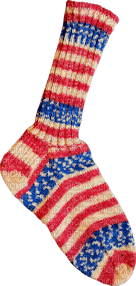 Kathleen Reynolds 4th July American USA Sock - бесплатно png