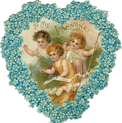amor angel child ange engel flower valentine  love cher amor Valentin Valentinstag deco tube heart herz cœur text turquoise - Free PNG