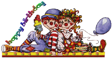 Happy Birthday, Clowns - Nemokamas animacinis gif